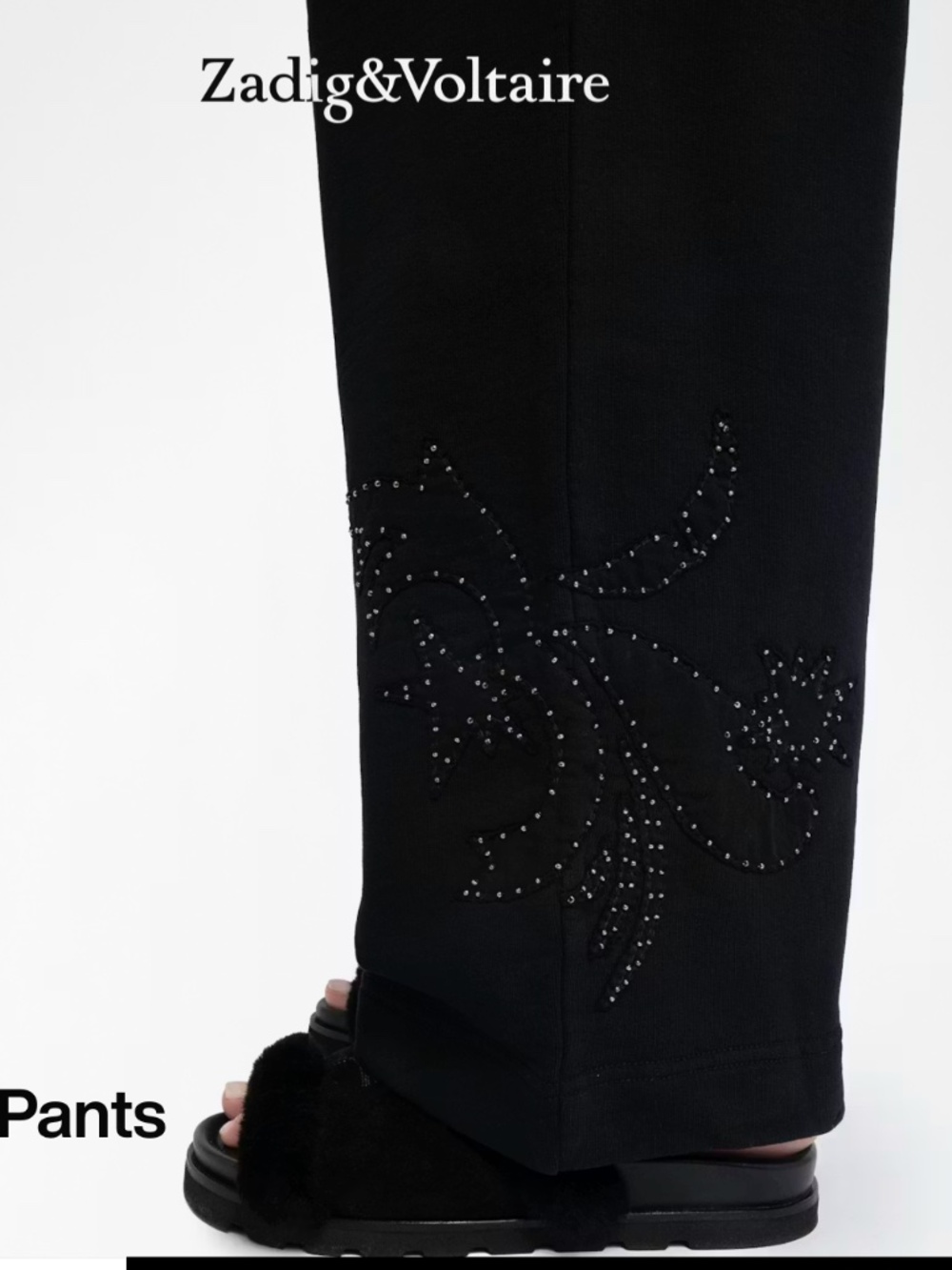 NWT Zadig and Voltaire pants w/Rhinestone embellishments